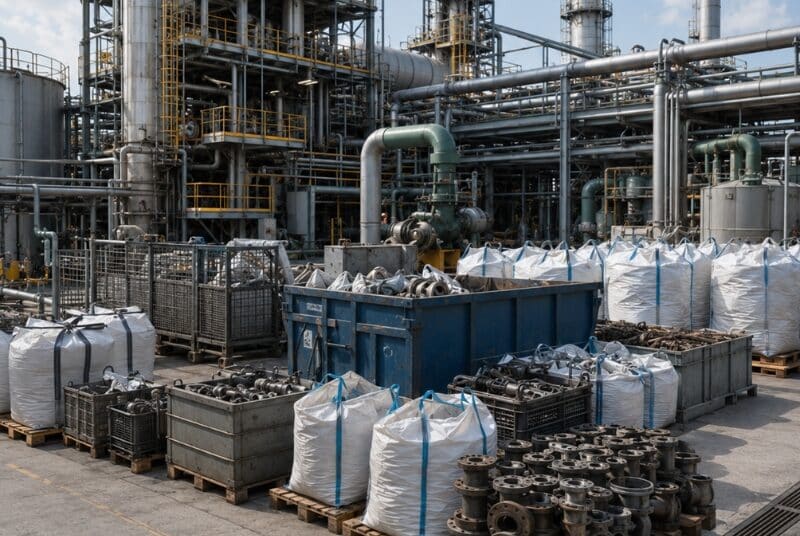 Gestión de residuos industriales en paradas técnicas